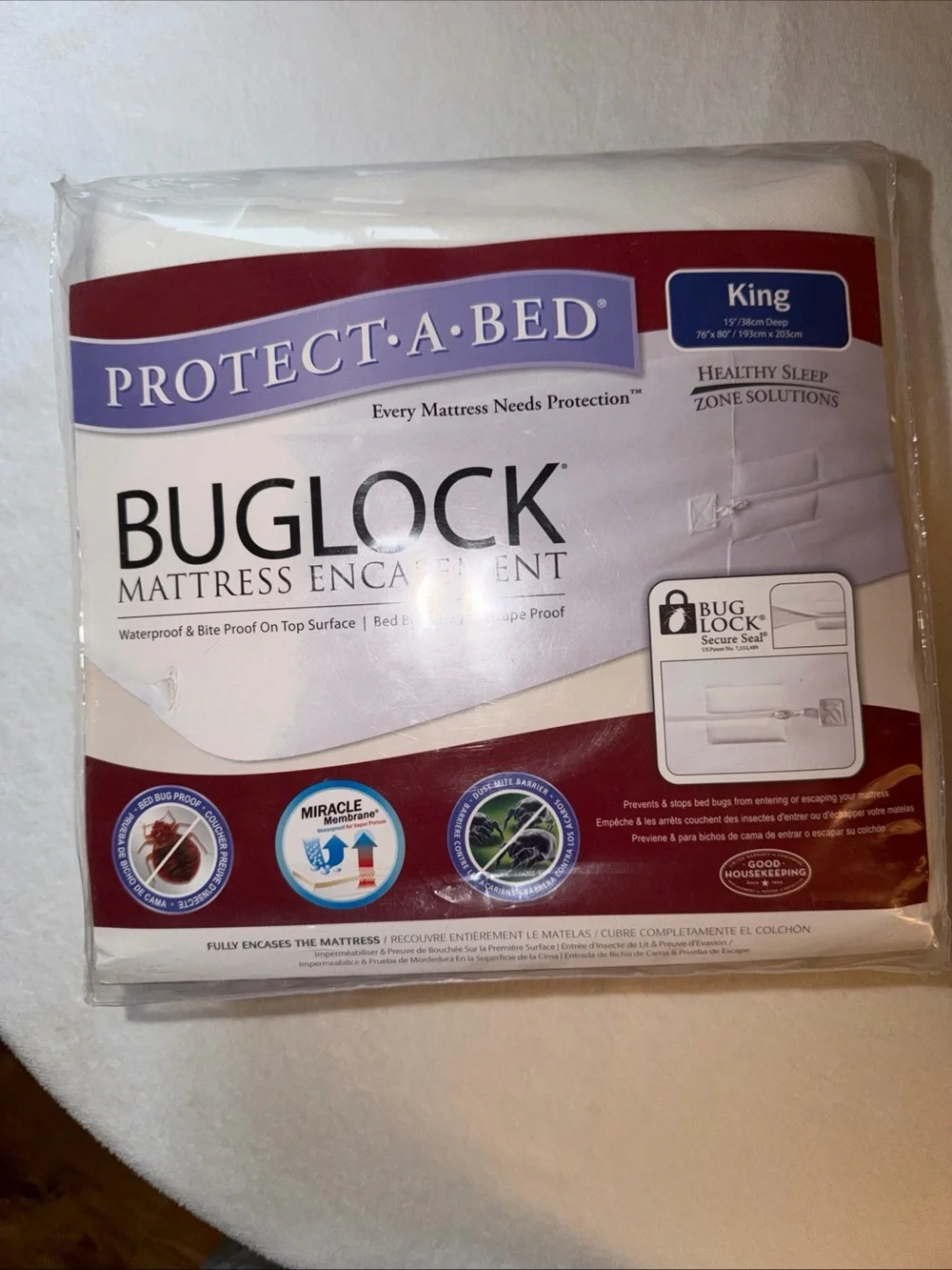 NIB  Mattress Encasement King Size